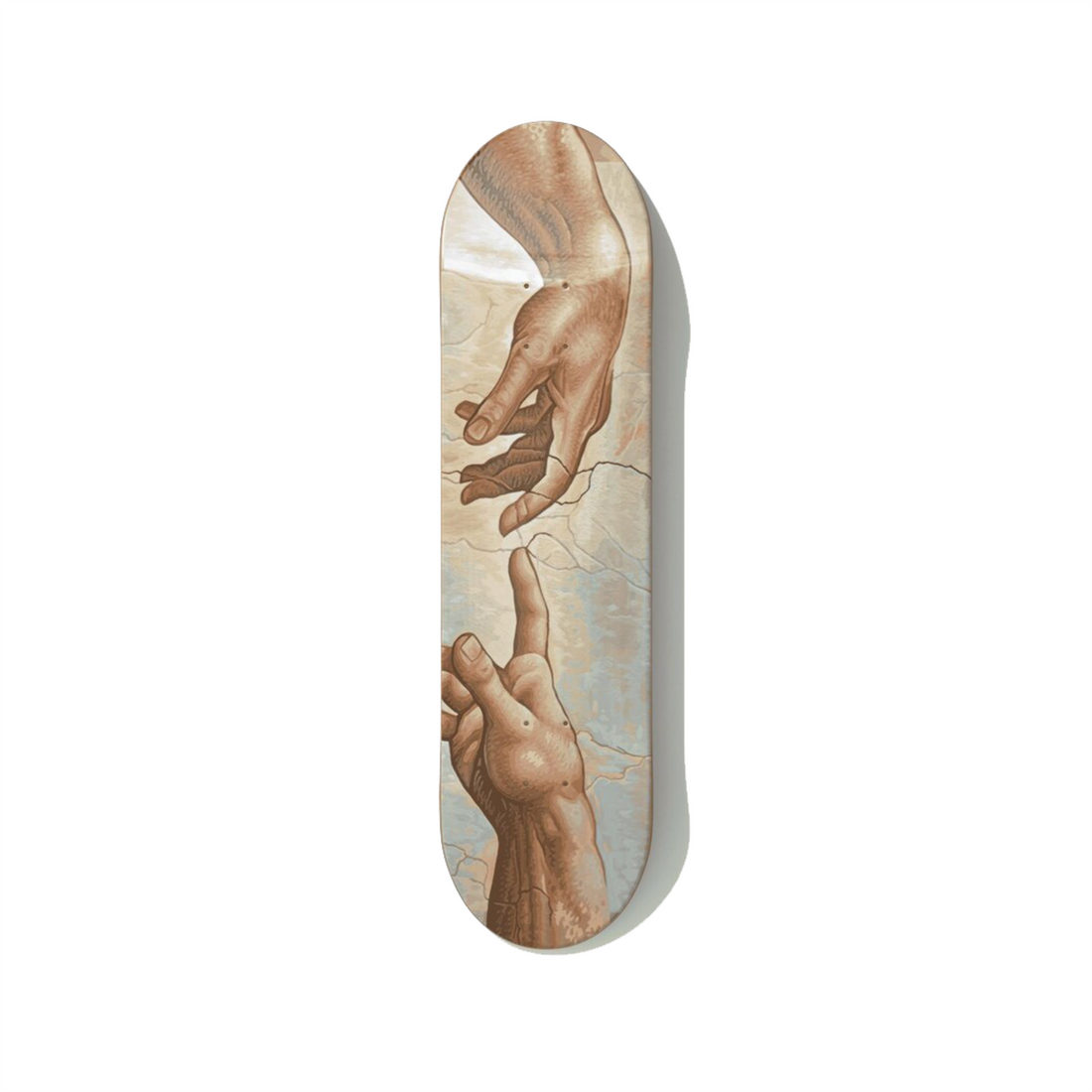 Custom house home portrait skateboard deck 2026 DeckArts Berlin photo or illustration of beloved home first home childhood family home lasting wall art UV-printed real Grade-A Canadian maple archival glassless sentimental keepsake design your own deck