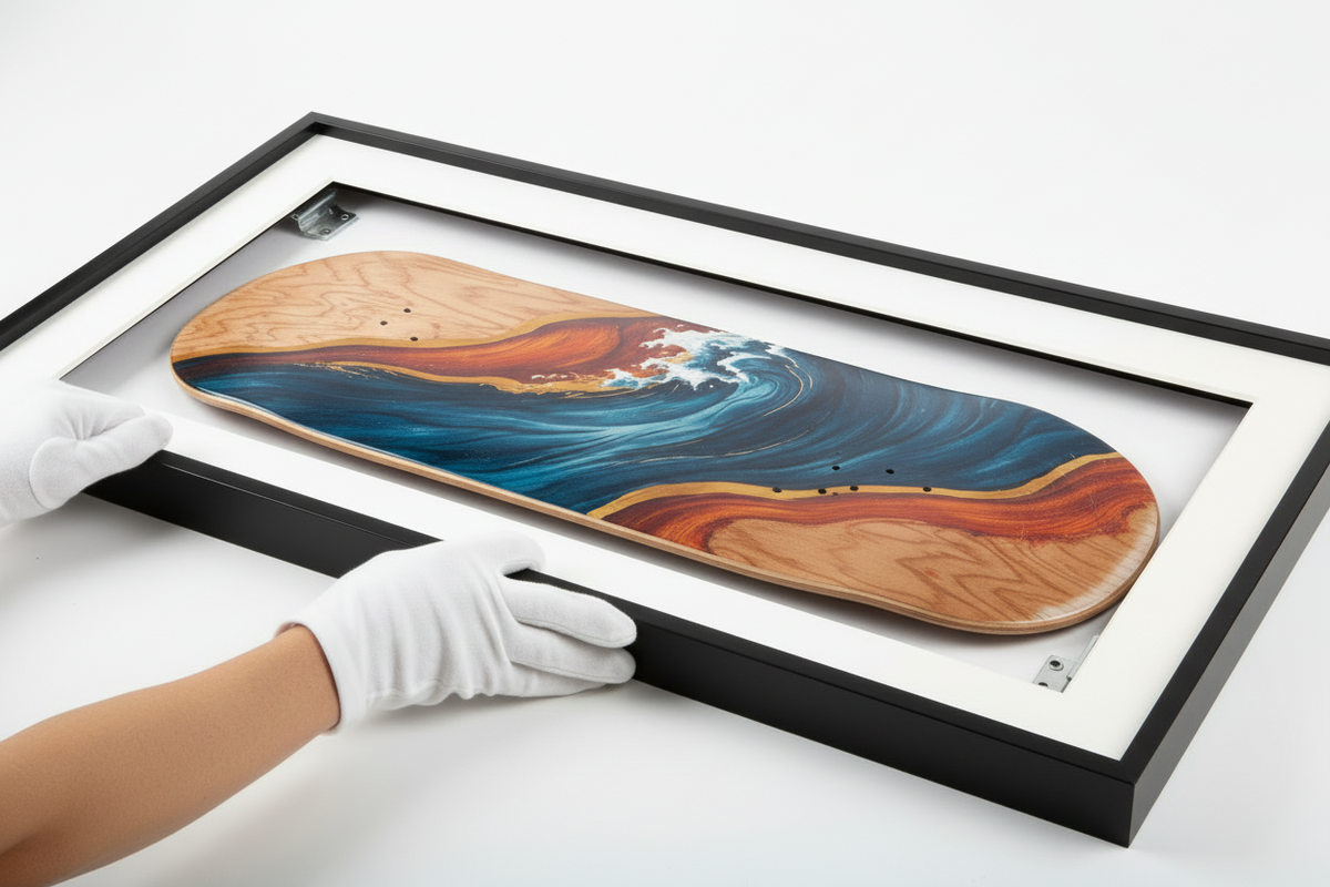 How to Frame Skateboard Decks for Gallery Walls