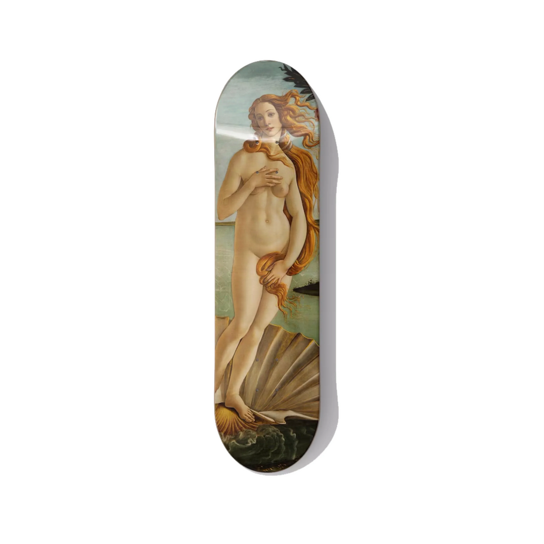 Botticelli Primavera skateboard wall art on Canadian maple — DeckArts Berlin