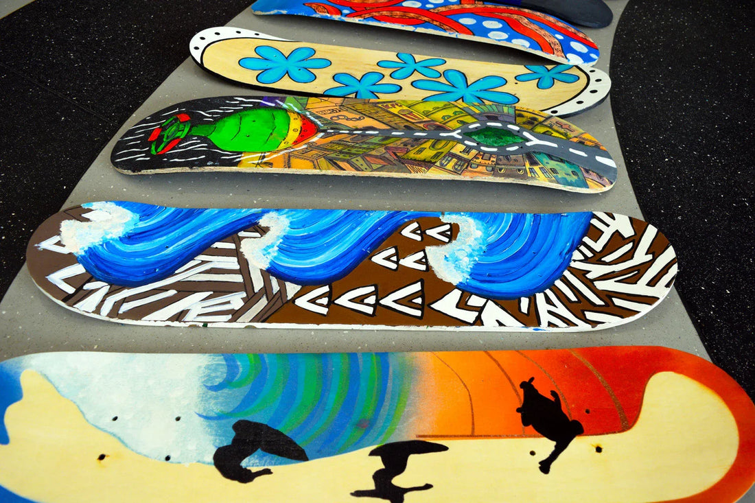 Skateboard art