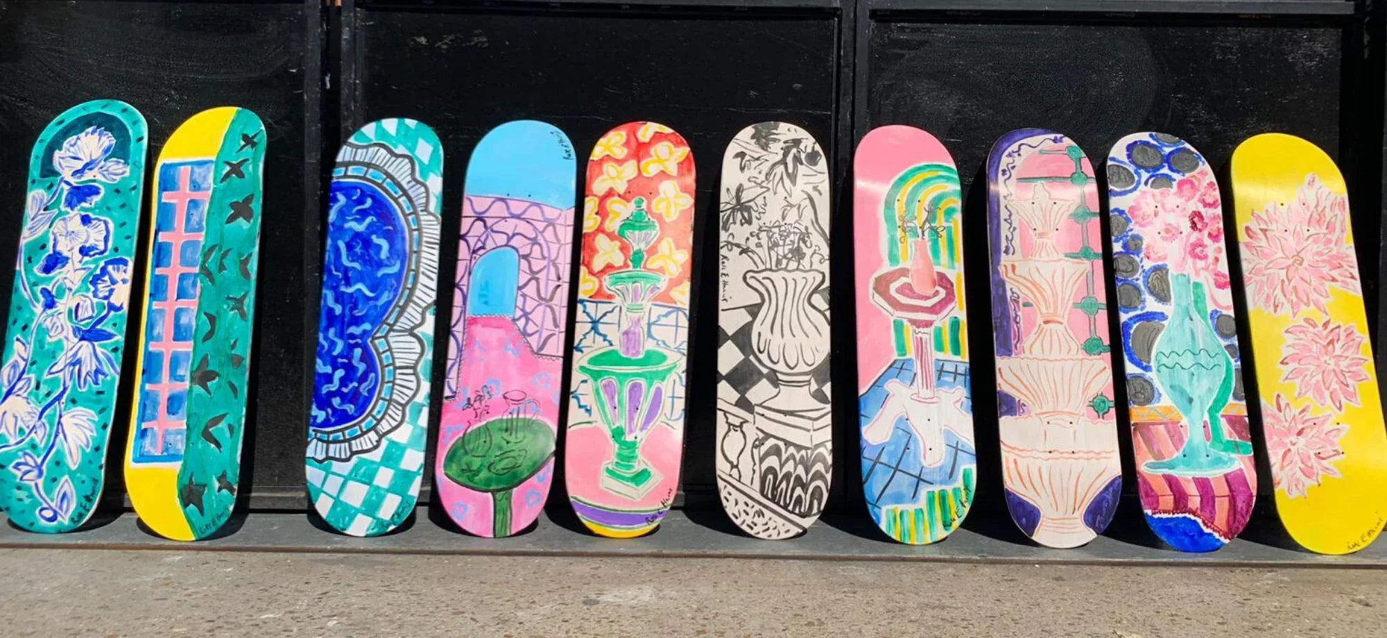 skateboard art
