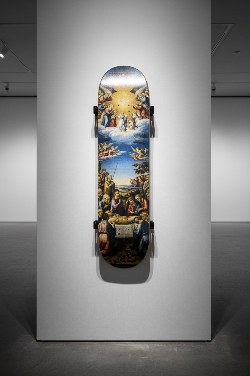 El Greco's Burial of the Count of Orgaz as Skateboard Wall Art