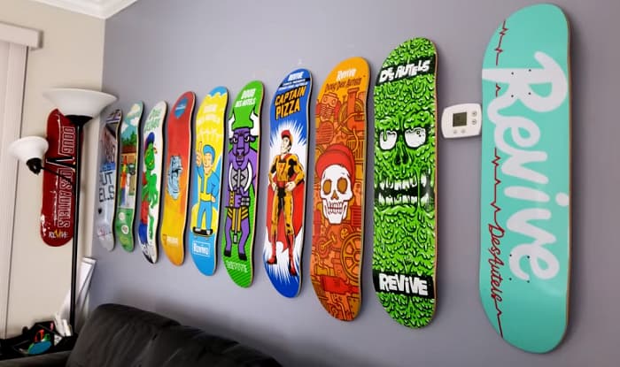Skateboard art