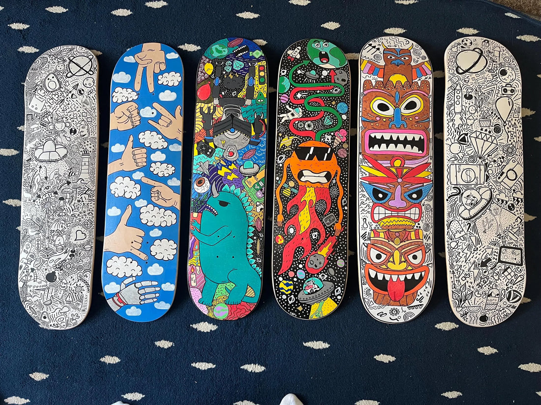 Skateboard art 