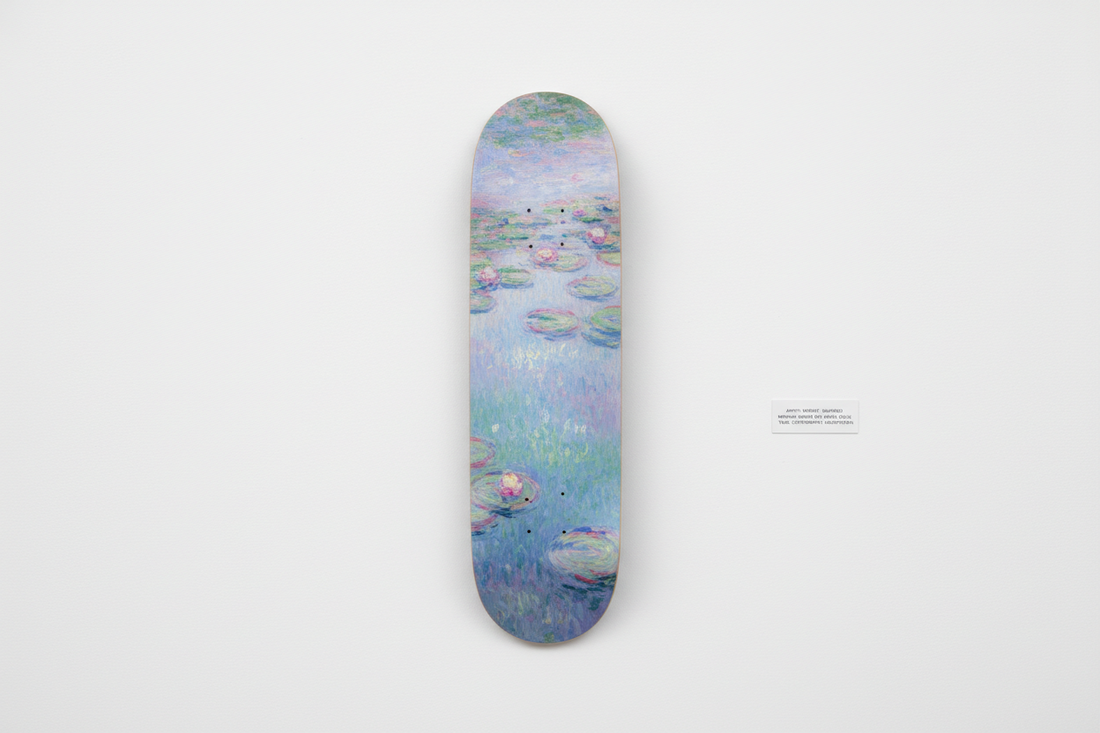  Monet Water Lilies Skateboard Art: Impressionist Wall Decor
