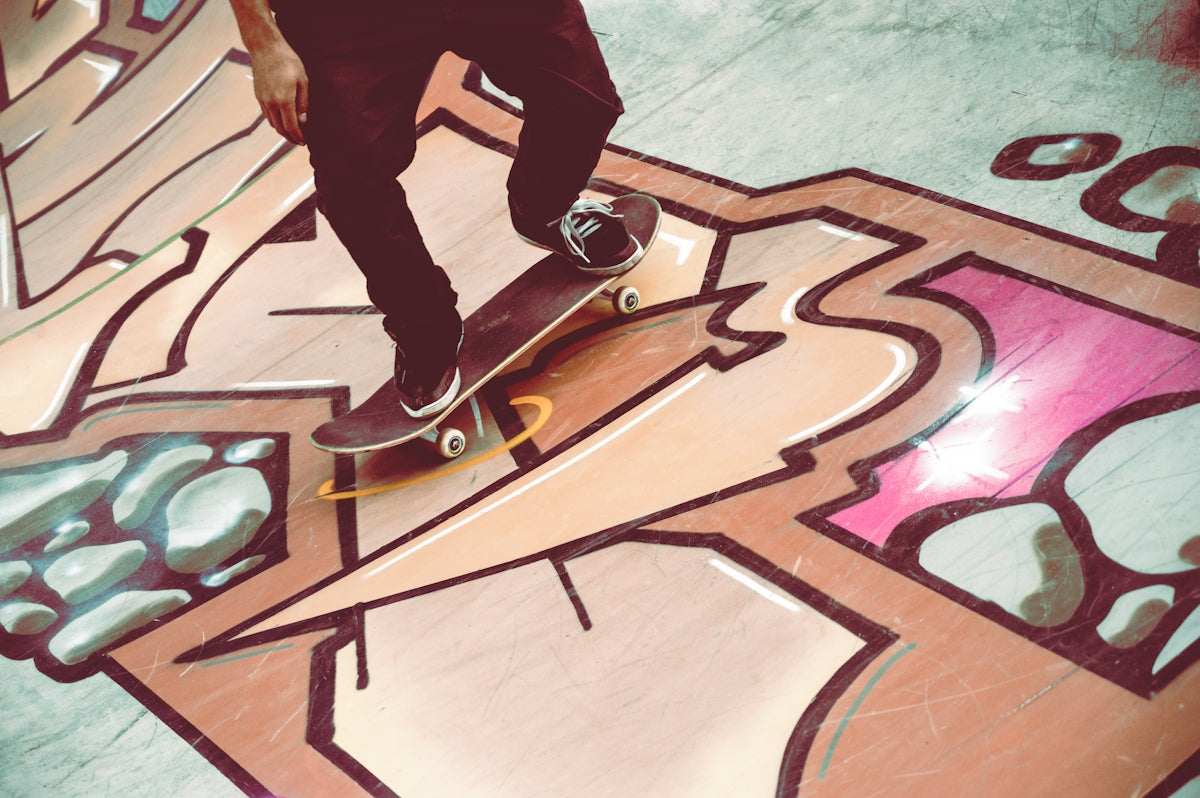 person riding skateboard