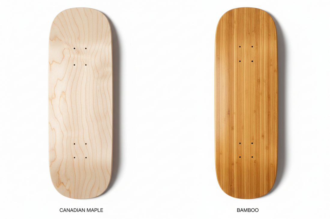 Skateboard Deck Wood Types: Maple vs Bamboo for Art