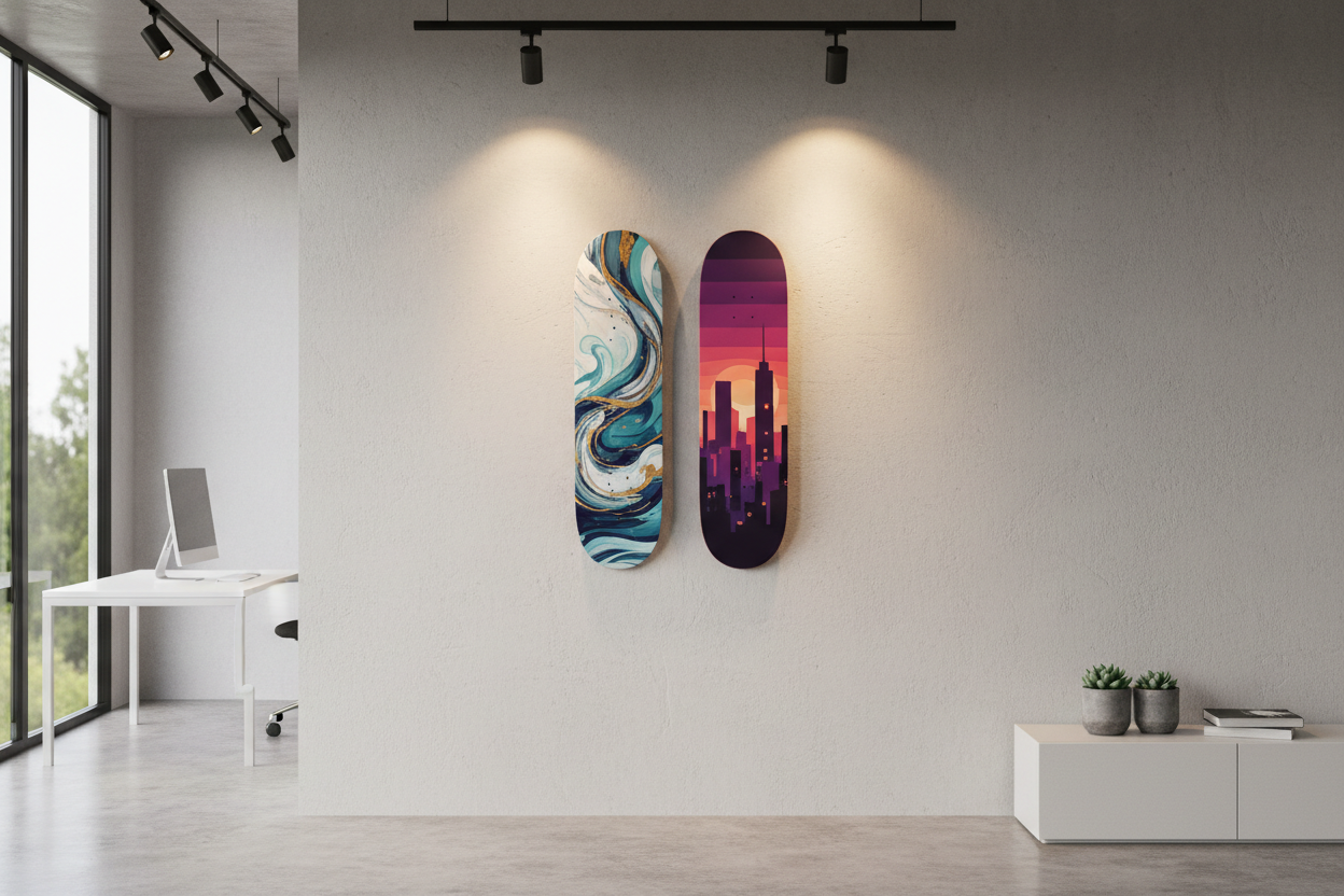    How to Light Skateboard Wall Art for Maximum Impact