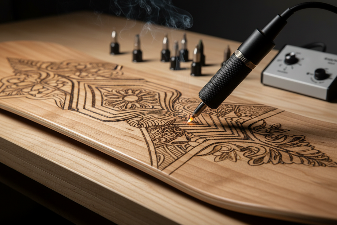  Using Wood Burning Tools on Skateboard Decks