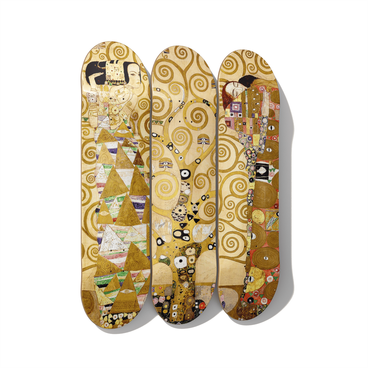 Klimt skateboard wall art