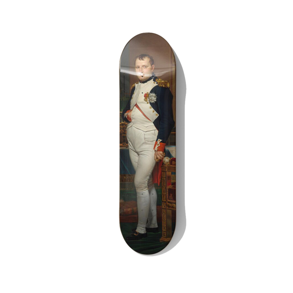 Ingres' Napoleon I on His Imperial Throne Skateboard Wall Art - Premium Canadian Maple Deck - deckarts.com