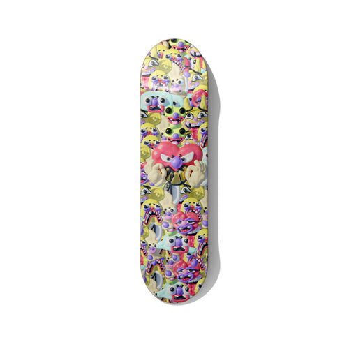 Weird is Cool skateboard wall art on premium Canadian maple deck