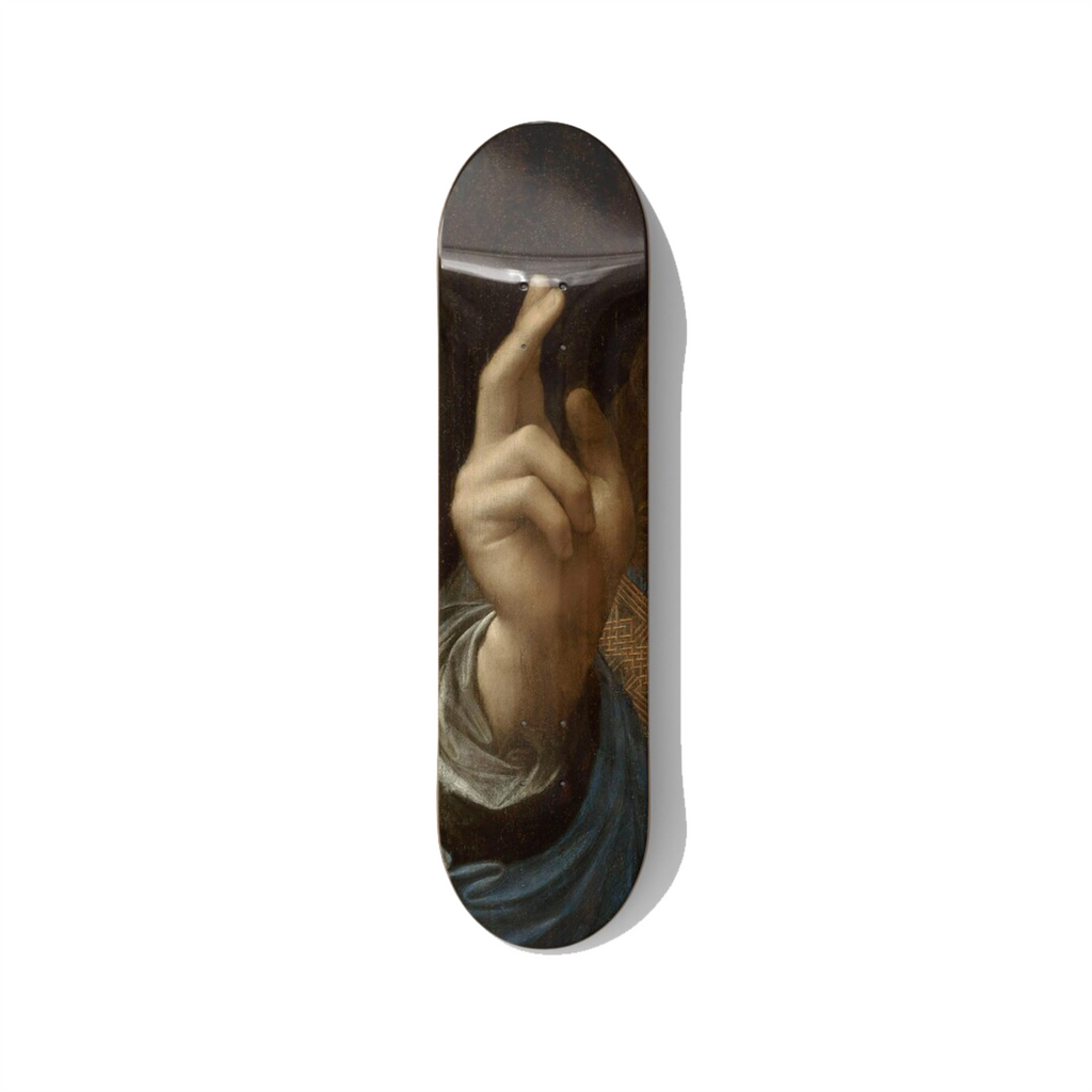 Leonardo da Vinci Salvator Mundi – World's Most Expensive Painting Skateboard Art - deckarts.com