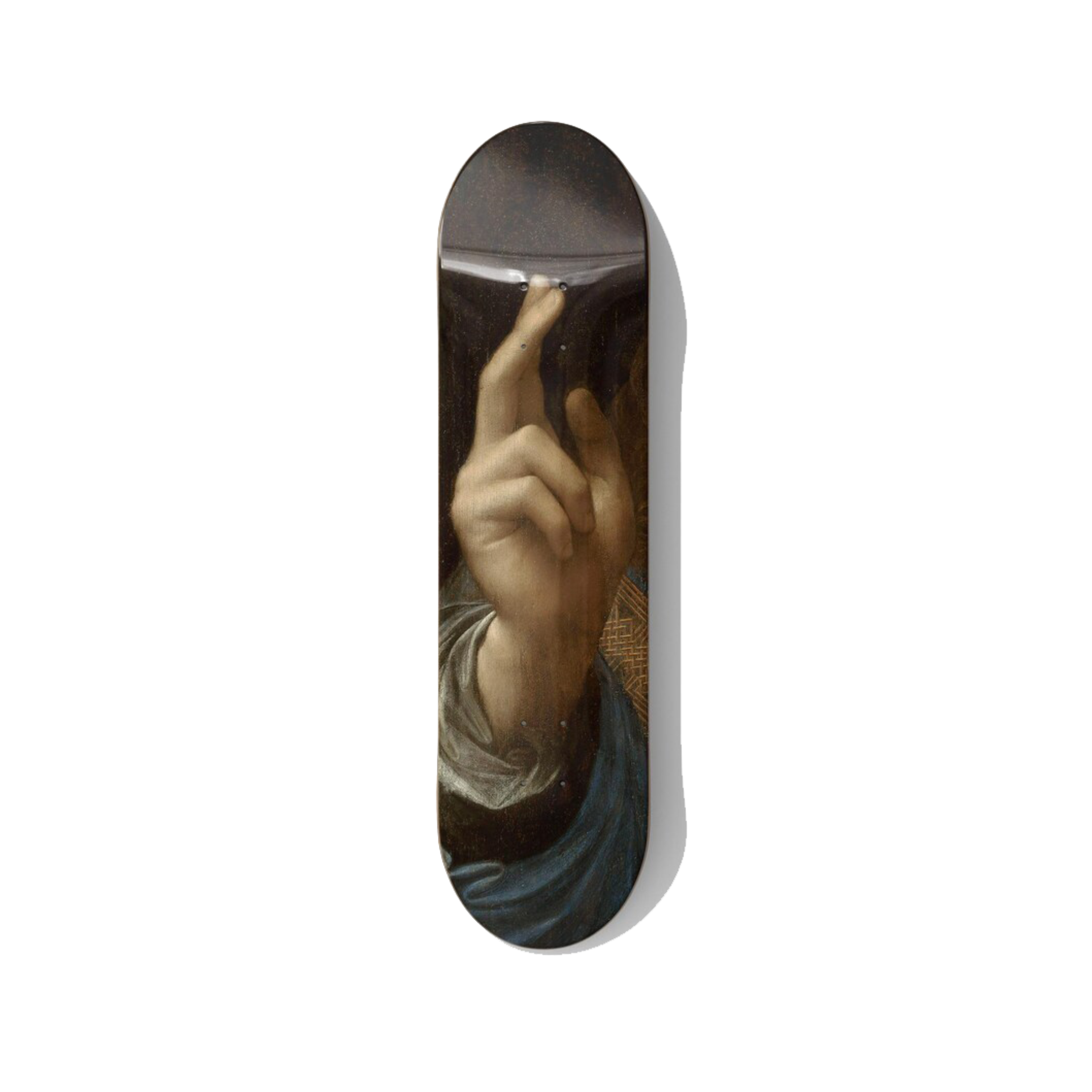 Leonardo da Vinci Salvator Mundi – World's Most Expensive Painting Skateboard Art - deckarts.com