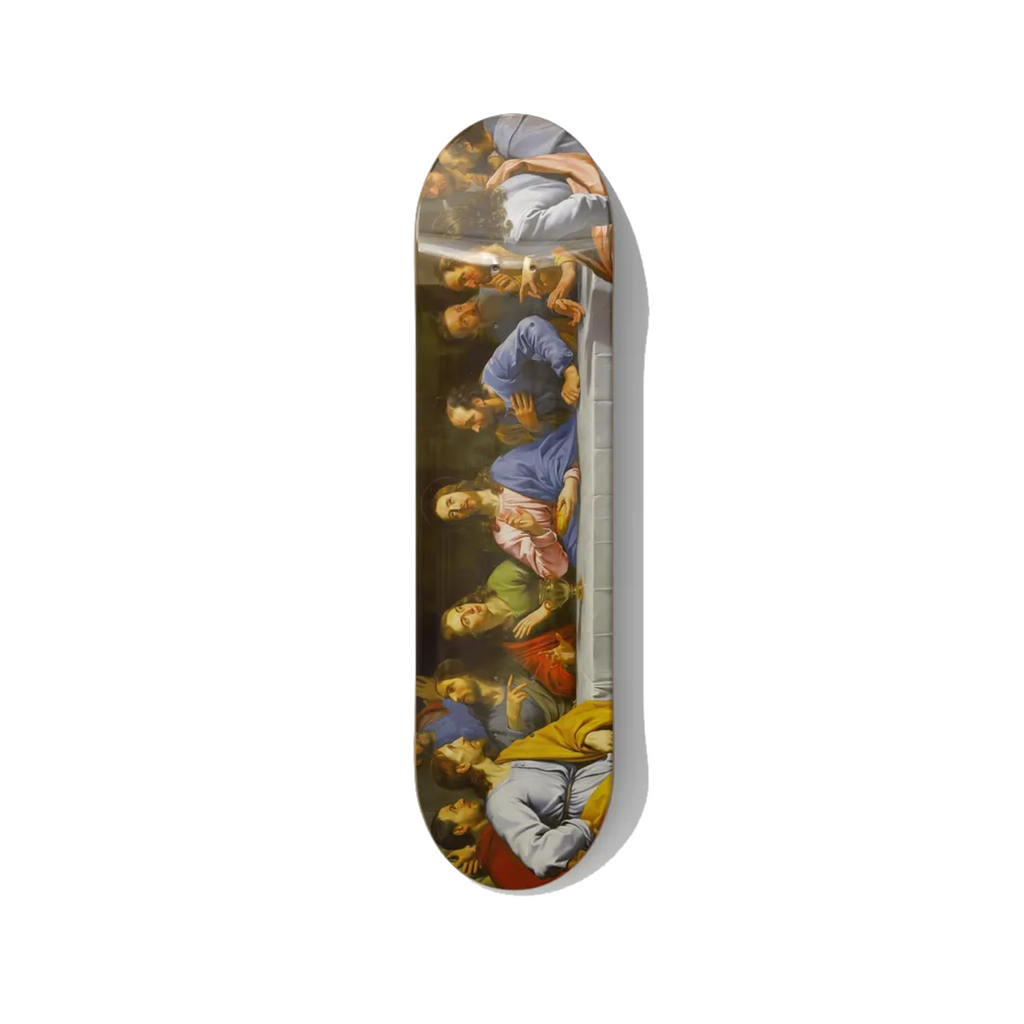 Leonardo da Vinci Last Supper – Iconic Biblical Renaissance Skateboard Art - deckarts.com