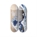 Katsushika Hokusai – The Great Wave off Kanagawa Skateboard Deck Diptych Wall Art – Premium Canadian Maple.