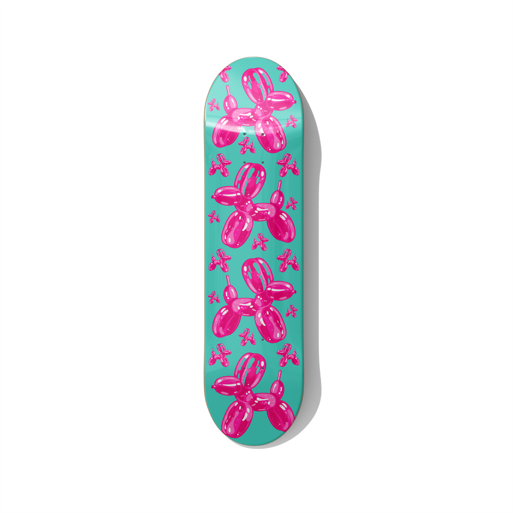 Skateboard Wall Art – Balloon Dog Pop Art Modern Wall Decor - deckarts.com