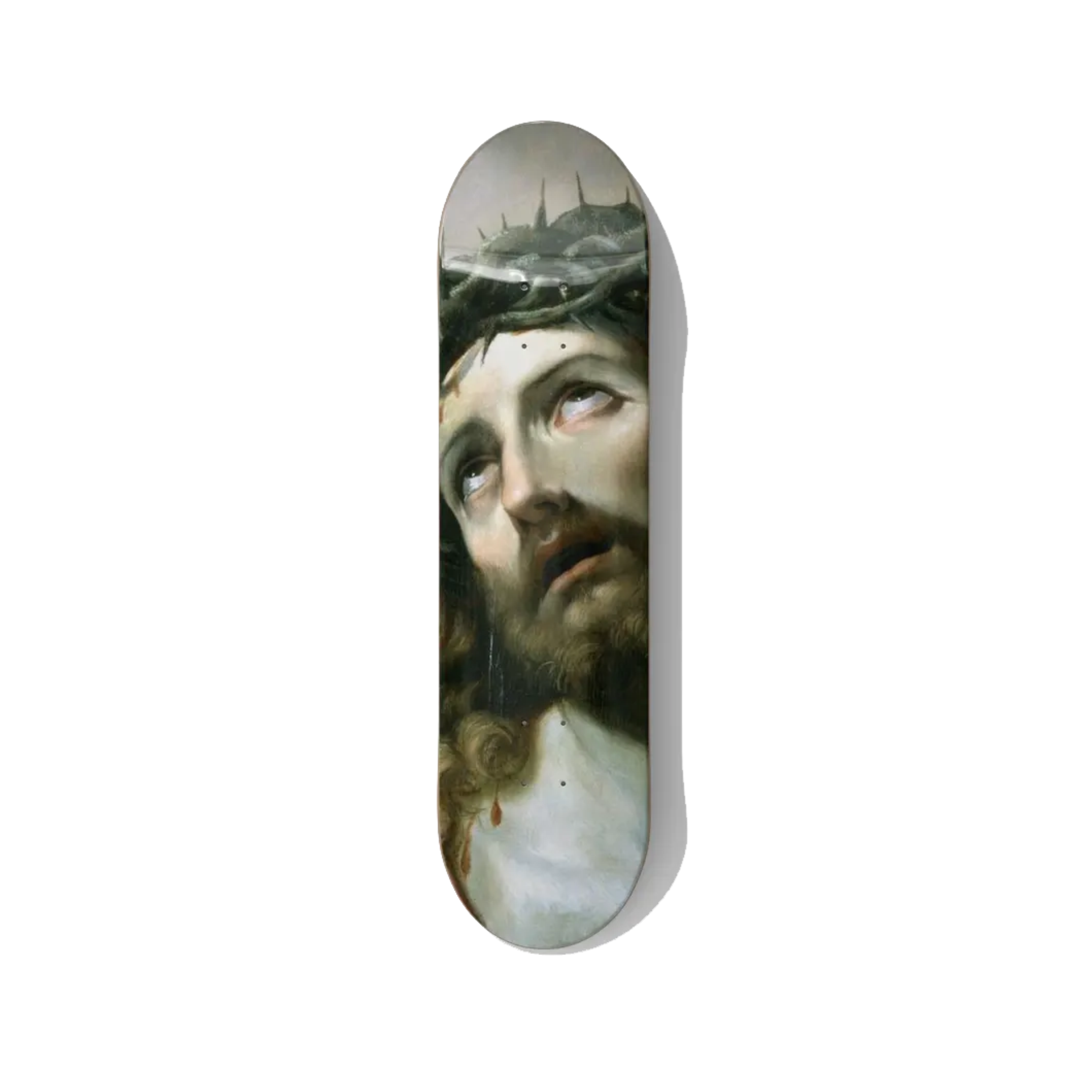 Guido Reni's Christ Crowned with Thorns Skateboard Wall Art - Premium Canadian Maple Deck - deckarts.com