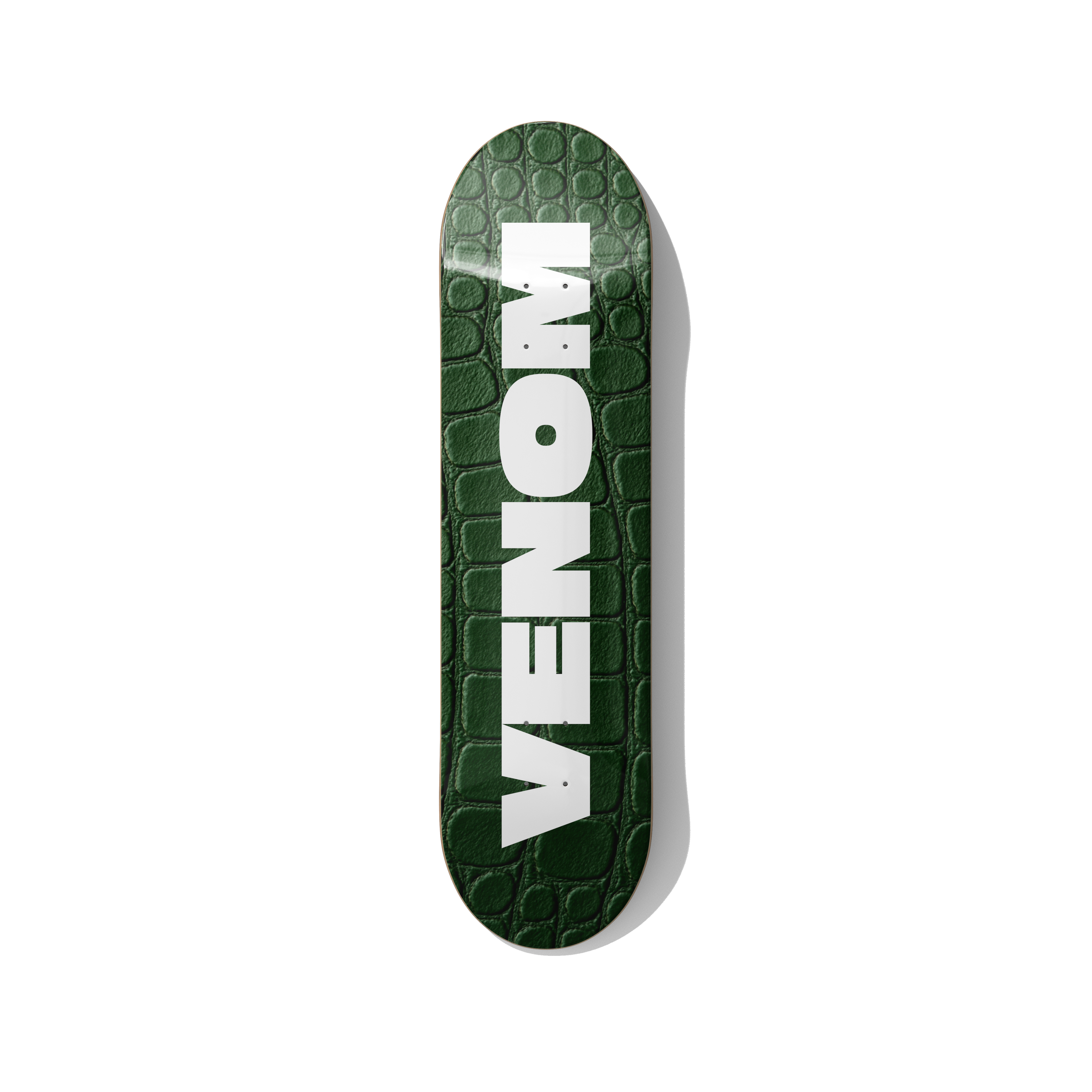 VENOM – Croc Leather Style Skateboard Wall Art – Premium Canadian Maple Deck - deckarts.com