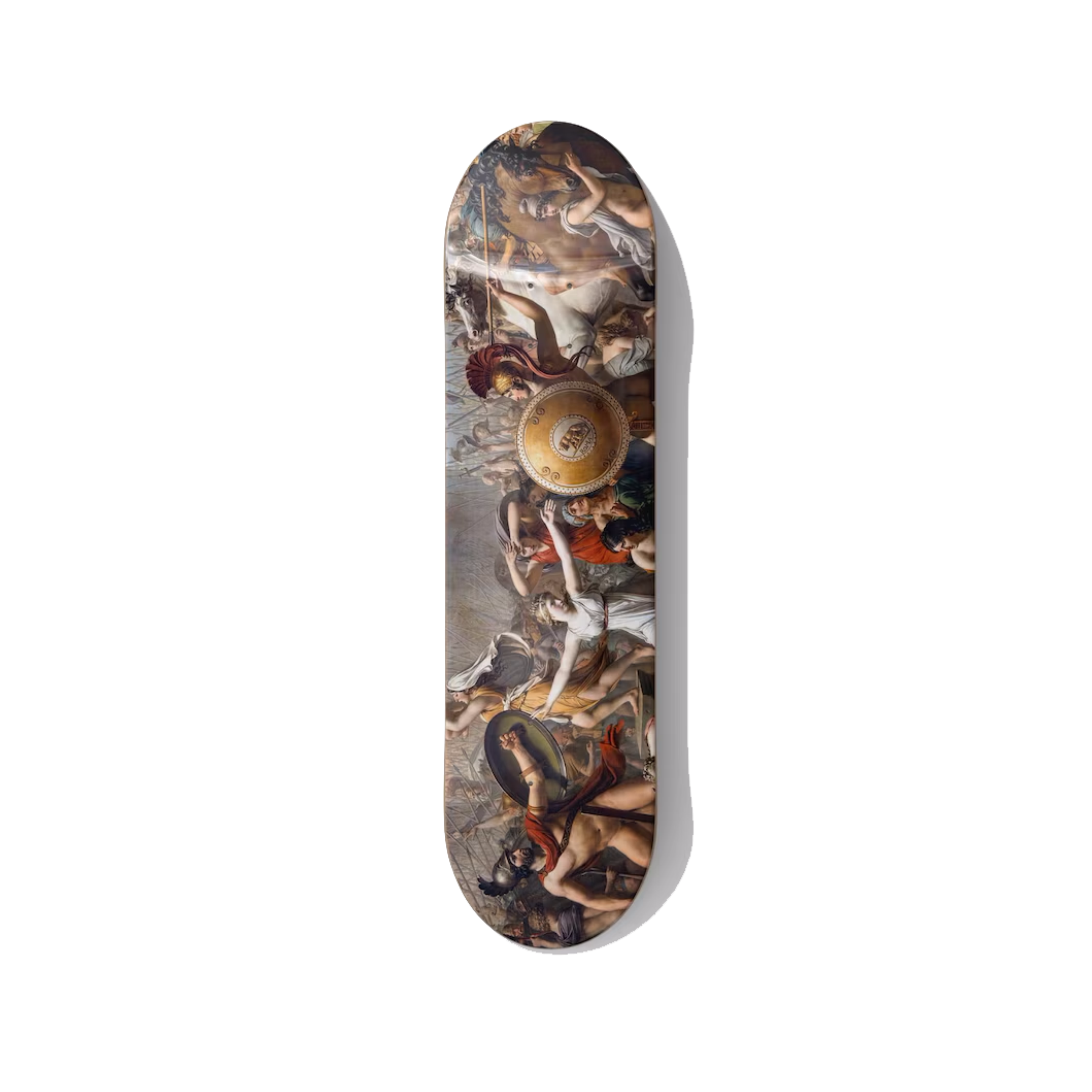 Jacques-Louis David's The Intervention of the Sabine Women Skateboard Wall Art - Premium Canadian Maple Deck - deckarts.com