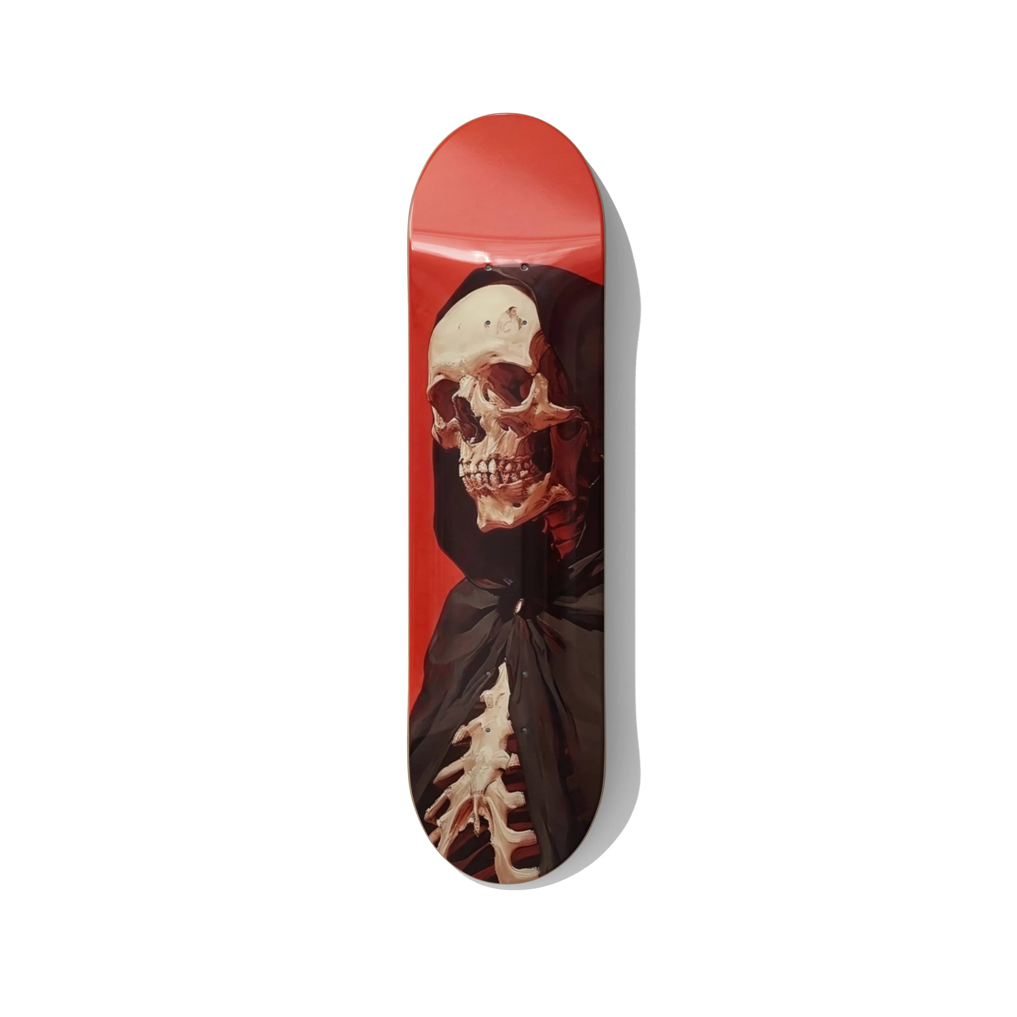 Grim Reaper Skateboard Deck Wall Art - Premium Canadian Maple.
