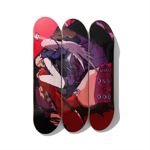 Skateboard Wall Art – Coma Boyfie Triptych Set
