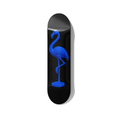 Blueprint flamingo blue skateboard wall art on premium Canadian maple deck