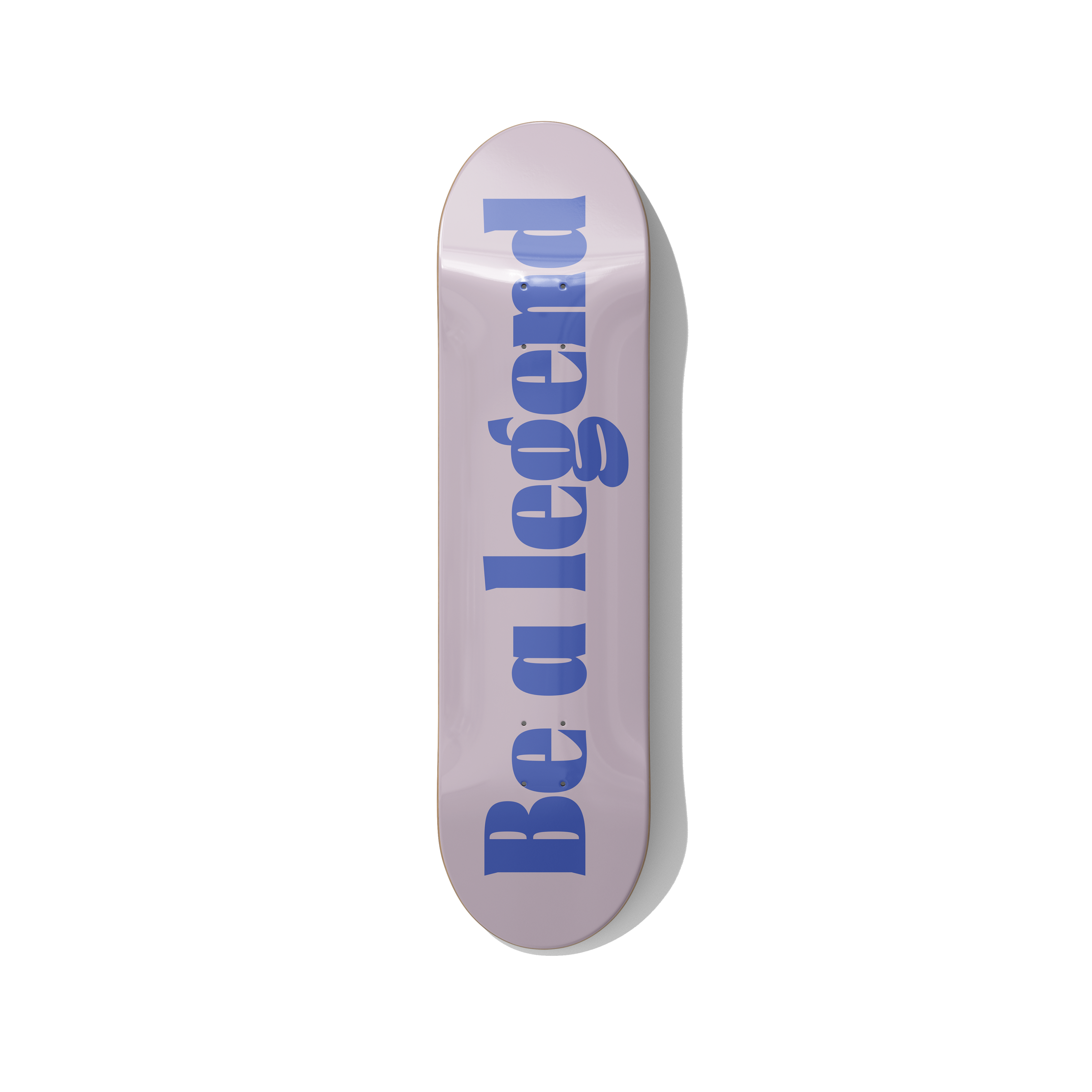 Be a Legend – Minimalist Motivation Skateboard Wall Art – Premium Canadian Maple Deck - deckarts.com